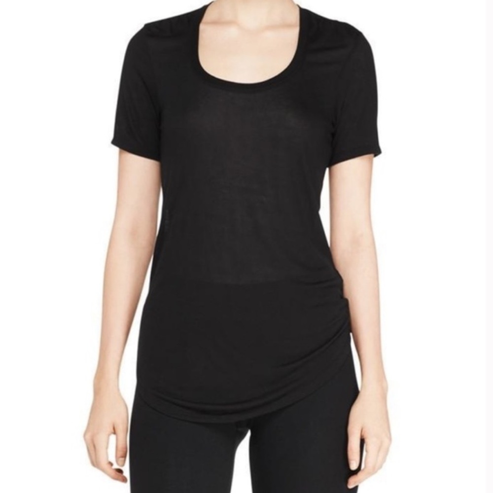 ATM Anthony Thomas Melillo Black Sweetheart' Modal Tee Size Large